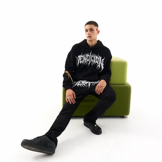 chándal demon fur tracksuit furry black de la vendicion