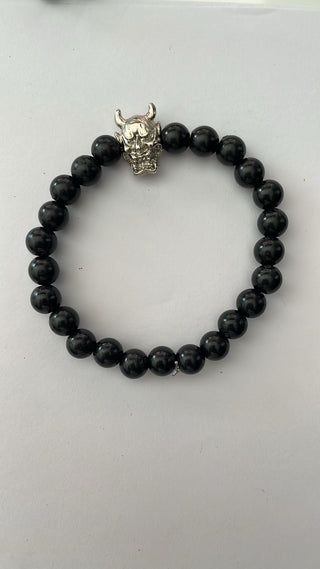 Angelito Negro – Pulsera cuentas negra diablo